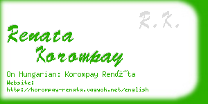 renata korompay business card